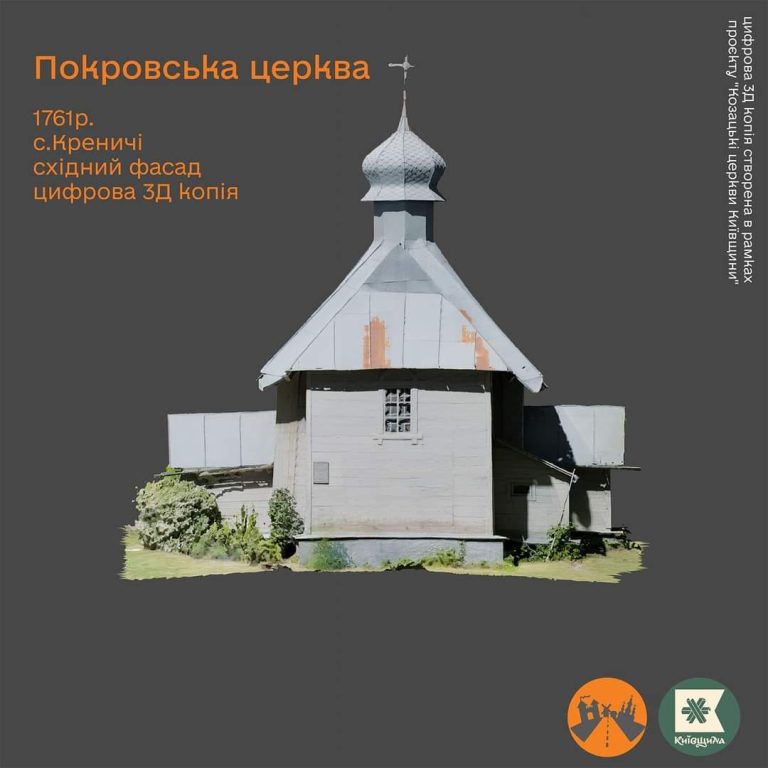 Цифрова копія Покровської церкви. Фото: ГО “Україна інкогніта”