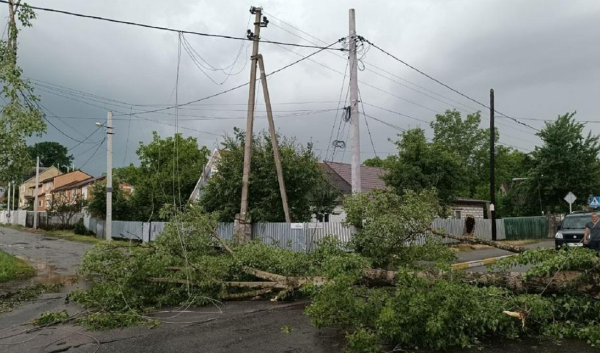 Пошкоджені лінії електропередачі: на Київщині ліквідують наслідки грози 